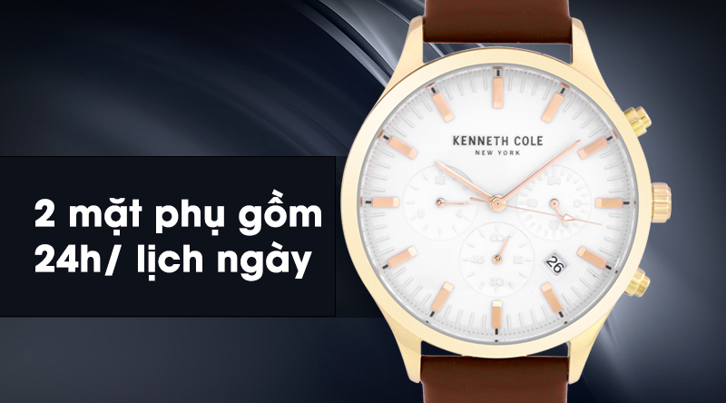 Đồng hồ Nam Kenneth Cole KC50782001 có nhiều tiện ích khác