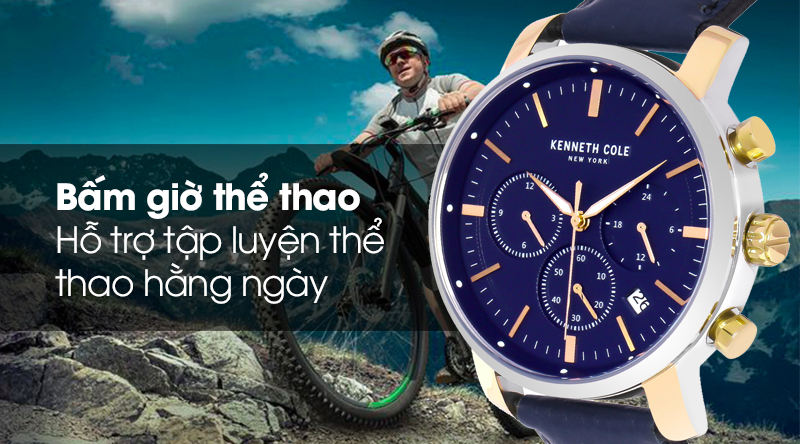 Đồng hồ Nam Kenneth Cole KC50775002 có tính năng bấm giờ
