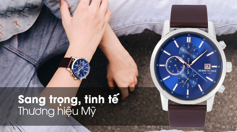 Đồng hồ nam Kenneth Cole KC50052001 có kiểu dáng thanh lịch Đồng hồ nam Kenneth Cole KC50052001 có kiểu dáng thanh lịch