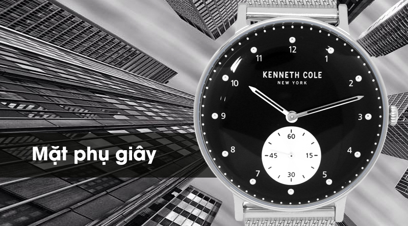 Đồng hồ nam Kenneth Cole KC50238002 có mặt phụ giây Đồng hồ nam Kenneth Cole KC50238002 có mặt phụ giây