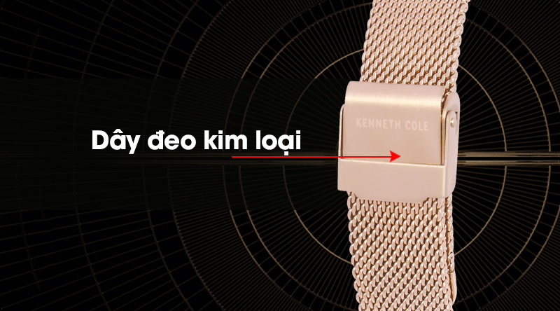 Đồng hồ Nam Kenneth Cole KC50238001 có dây đeo kim loại bền bỉ
