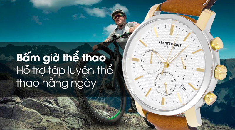 Đồng hồ Nam Kenneth Cole KC50236004 có tính năng bấm giờ Đồng hồ Nam Kenneth Cole KC50236004 có tính năng bấm giờ