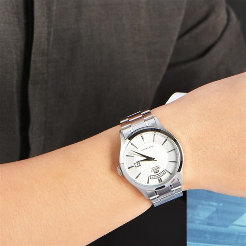 Đồng hồ ORIENT 41 mm Nam FEV0V001WH Màu Bạc