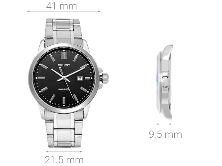 Đồng hồ ORIENT 41 mm Nam SUNE5003B0 Màu Bạc