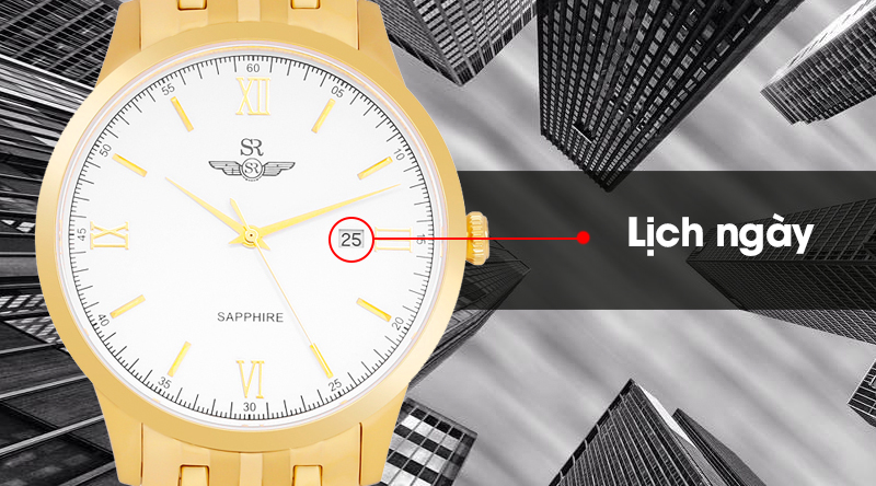 Đồng hồ nam SR Watch SG9002.1402 có lịch ngày tiện dụng Đồng hồ nam SR Watch SG9002.1402 có lịch ngày tiện dụng