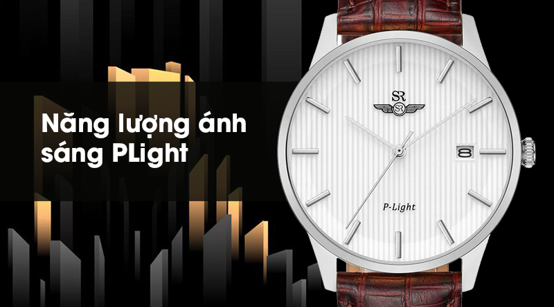Đồng hồ nam SR Watch SG10050.4102PL được tích hợp công nghệ P-Light