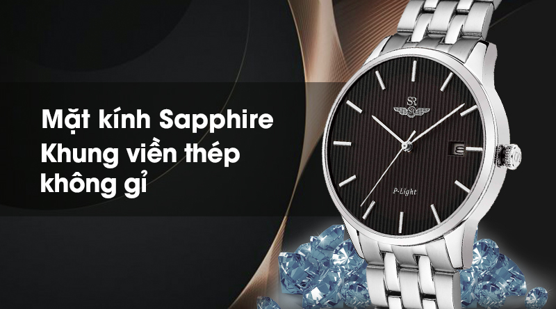 Đồng hồ nam SR Watch SG10051.1101PL có mặt kính cao cấp, khung viền chắc chắn Đồng hồ nam SR Watch SG10051.1101PL có mặt kính cao cấp, khung viền chắc chắn