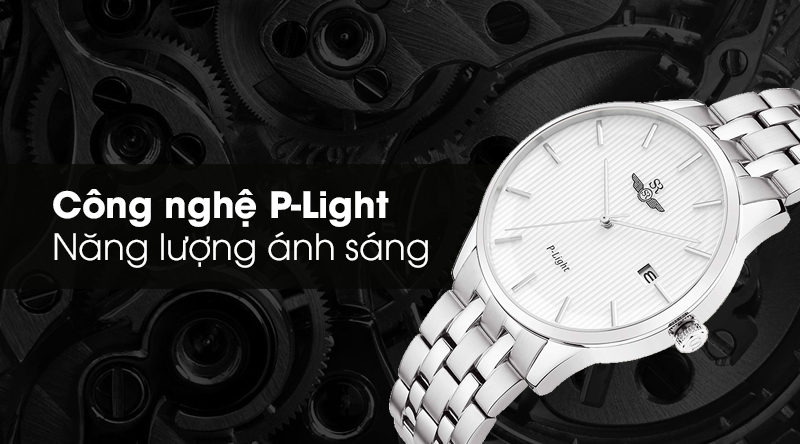 Đồng hồ nam SR Watch SG10051.1102PL có công nghệ P-Light hiện đại