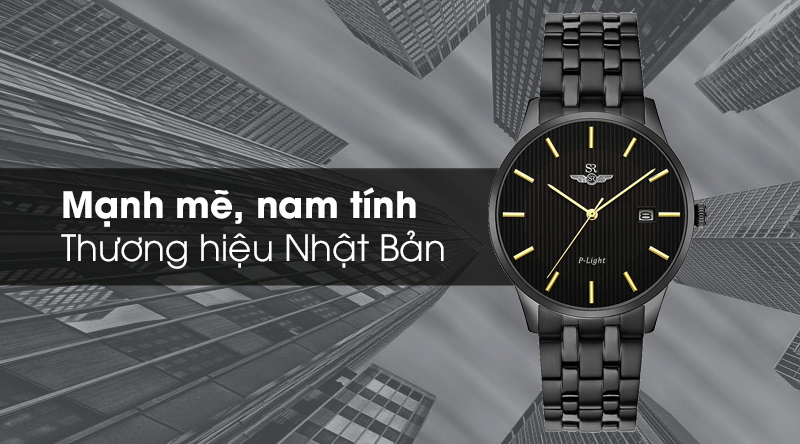 Đồng hồ nam SR Watch SG10051.1601PL với thiết kế mạnh mẽ, nam tính