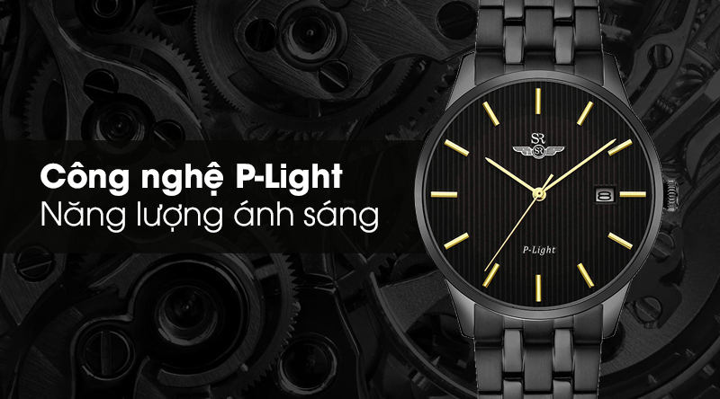 Đồng hồ nam SR Watch SG10051.1601PL sở hữu công nghệ P-Light hiện đại