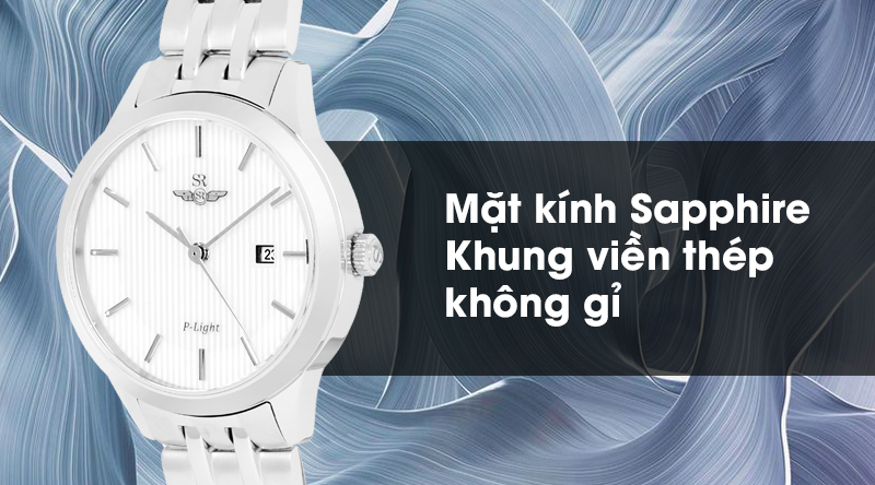 Đồng hồ nữ SR Watch SL10051.1102PL có khung viền bền bỉ, mặt kính có độ cứng cao Đồng hồ nữ SR Watch SL10051.1102PL có khung viền bền bỉ, mặt kính có độ cứng cao