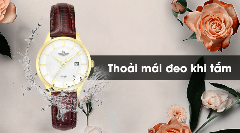 Đồng hồ nữ SR Watch SL10060.4602PL có độ chống nước 5 ATM