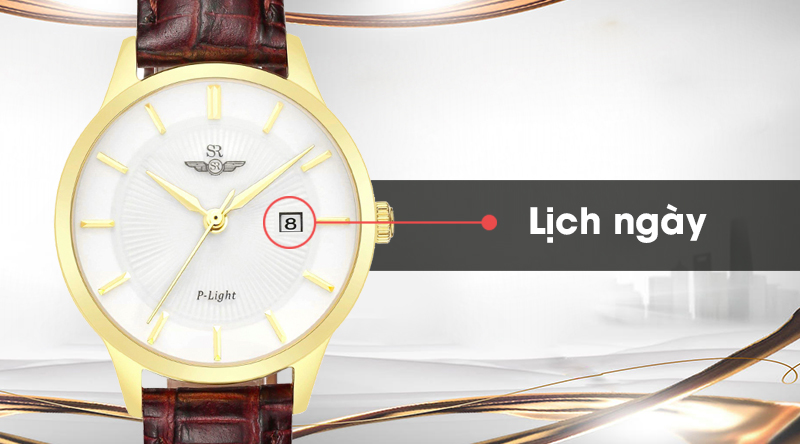 Đồng hồ nữ SR Watch SL10060.4602PL có lịch ngày tiện lợi