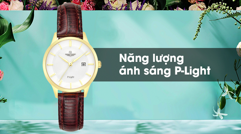 Đồng hồ nữ SR Watch SL10060.4602PL có công nghệ P-Light