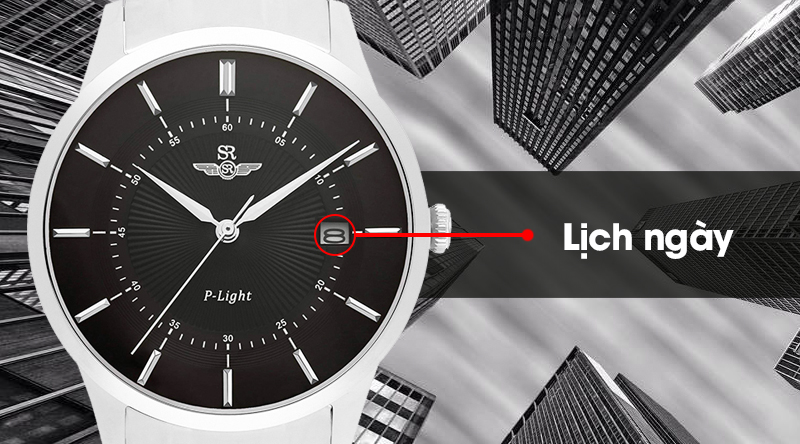Đồng hồ nam SR Watch SG10061.1101PL có lịch ngày hữu dụng Đồng hồ nam SR Watch SG10061.1101PL có lịch ngày hữu dụng