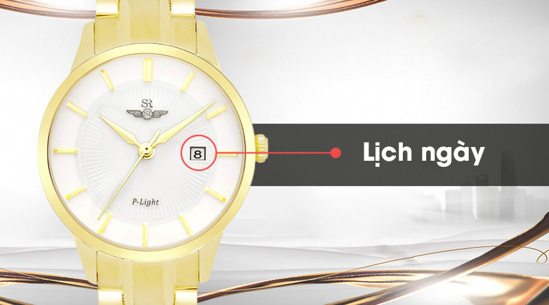 Đồng hồ nữ SR Watch SL10061.1402PL có lịch ngày tiện lợi Đồng hồ nữ SR Watch SL10061.1402PL có lịch ngày tiện lợi