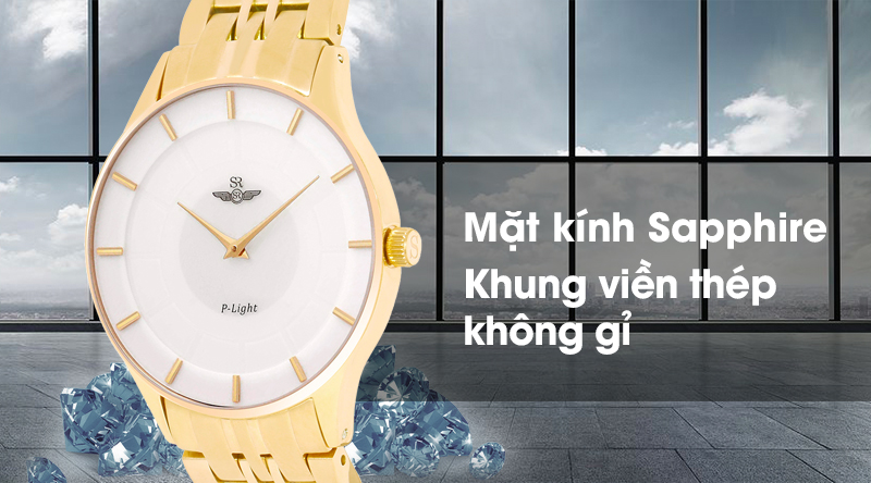 Đồng hồ nam SR Watch SG10071.1302PL được tích hợp mặt kính có độ cứng cao, khung viền chống ăn mòn Đồng hồ nam SR Watch SG10071.1302PL được tích hợp mặt kính có độ cứng cao, khung viền chống ăn mòn