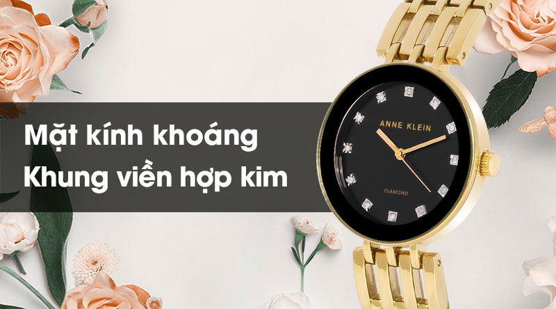 Đồng hồ Nữ Anne Klein AK/2944BKGB có khả năng chịu lực tốt Đồng hồ Nữ Anne Klein AK/2944BKGB có khả năng chịu lực tốt