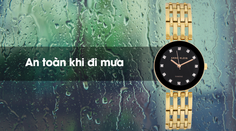 Đồng hồ nữ Anne Klein AK/2944BKGB - Đính kim cương sở hữu độ chống nước 3 ATM Đồng hồ nữ Anne Klein AK/2944BKGB - Đính kim cương sở hữu độ chống nước 3 ATM