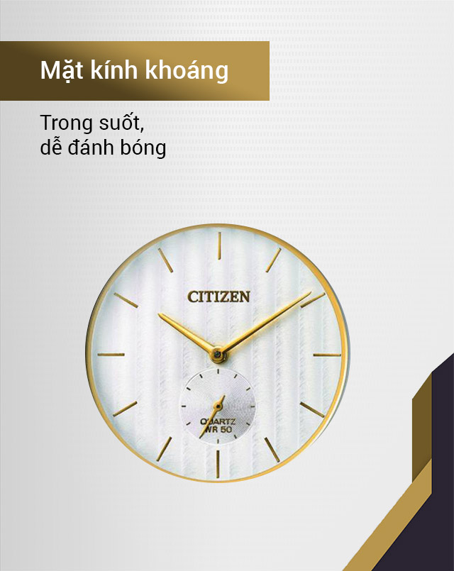 Đồng hồ nam Citizen BE9174-55A có mặt kính khoáng trong suốt Đồng hồ nam Citizen BE9174-55A có mặt kính khoáng trong suốt