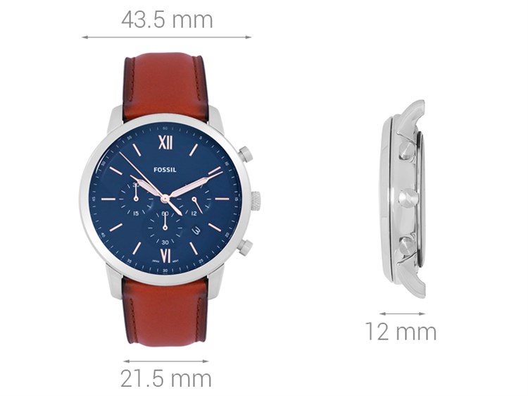 Đồng hồ FOSSIL Carlie 43.5 mm Nam FS5453 Màu Nâu