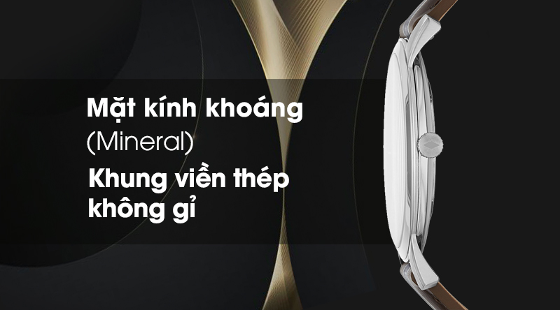 Đồng hồ nam Fossil FS5554 có mặt kính bền bỉ, khung viền chắc chắn Đồng hồ nam Fossil FS5554 có mặt kính bền bỉ, khung viền chắc chắn