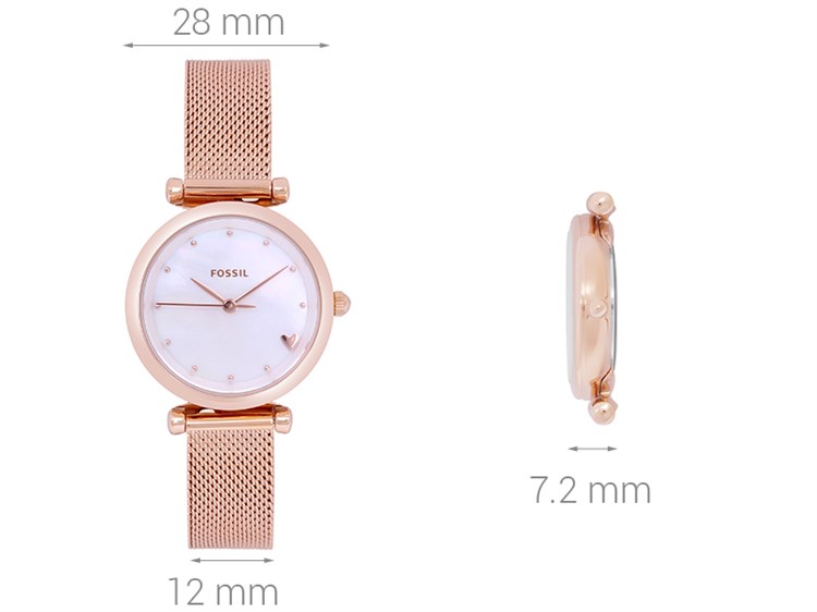 Đồng hồ Nữ Fossil ES4505 Màu Vàng Hồng