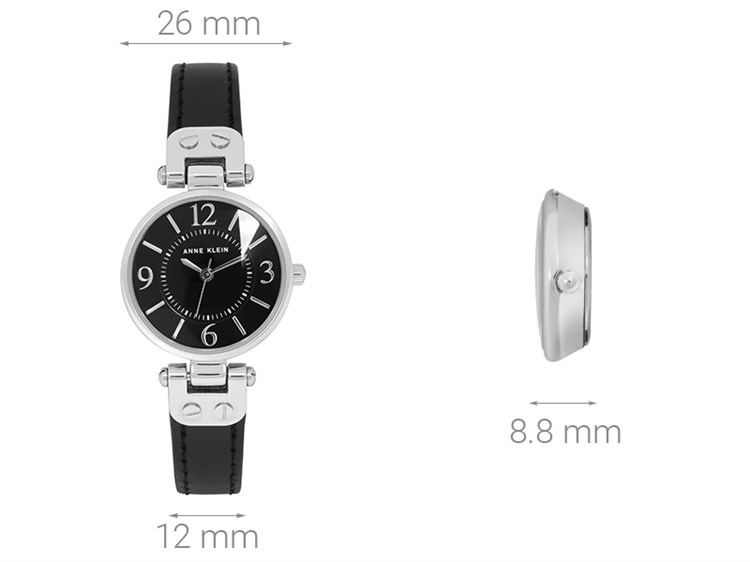 Đồng hồ ANNE KLEIN 26 mm Nữ 10/9443BKBK Màu Đen