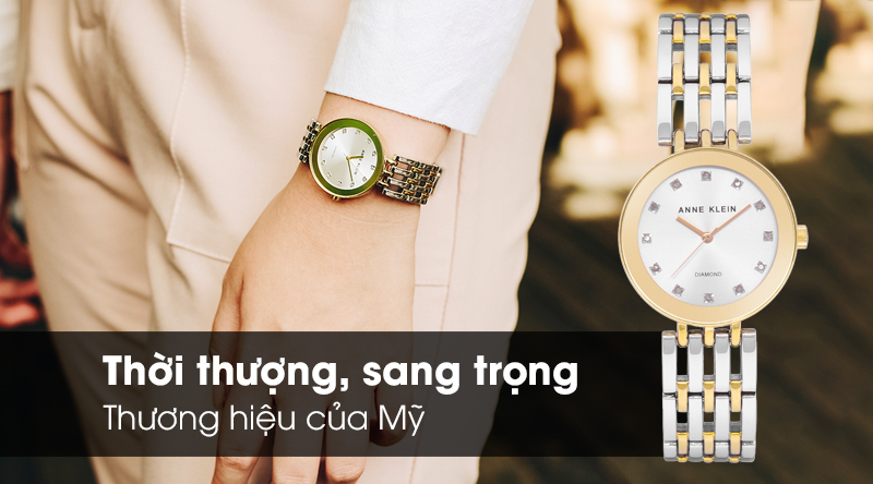 Đồng hồ nữ Anne Klein AK/2945SVTT thời thượng, sang trọng Đồng hồ nữ Anne Klein AK/2945SVTT thời thượng, sang trọng
