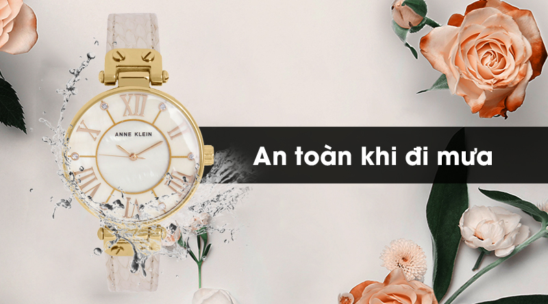 Đồng hồ nữ Anne Klein AK/1012GMGD có hệ số chống nước 3 ATM Đồng hồ nữ Anne Klein AK/1012GMGD có hệ số chống nước 3 ATM