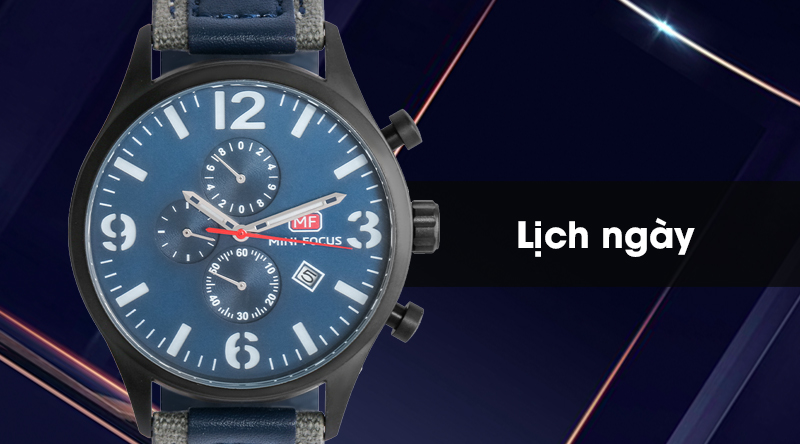 Đồng hồ nam Mini Focus MF0003G.03 có lịch ngày tiện dụng Đồng hồ nam Mini Focus MF0003G.03 có lịch ngày tiện dụng