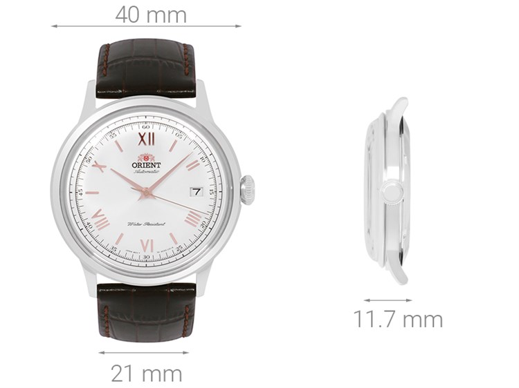 Đồng hồ ORIENT Bambino 40 mm Nam FAC00008W0 Màu Nâu