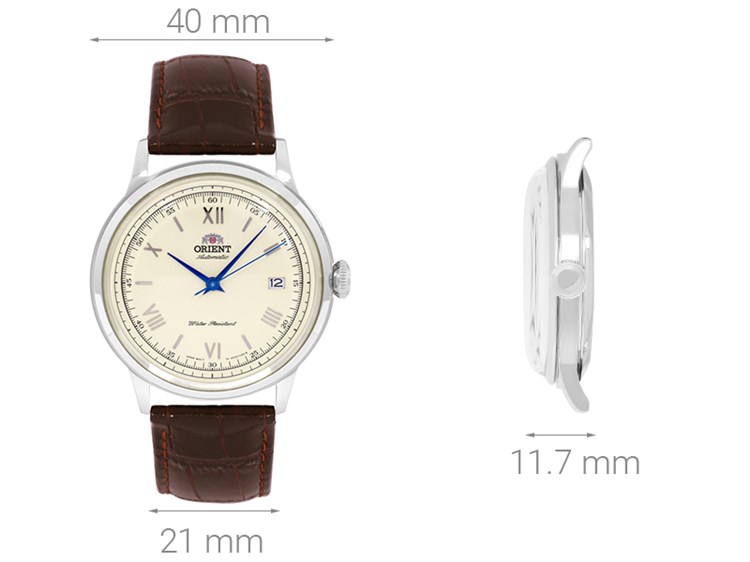Đồng hồ Orient Bambino 40 mm Nam FAC00009N0 Màu Nâu