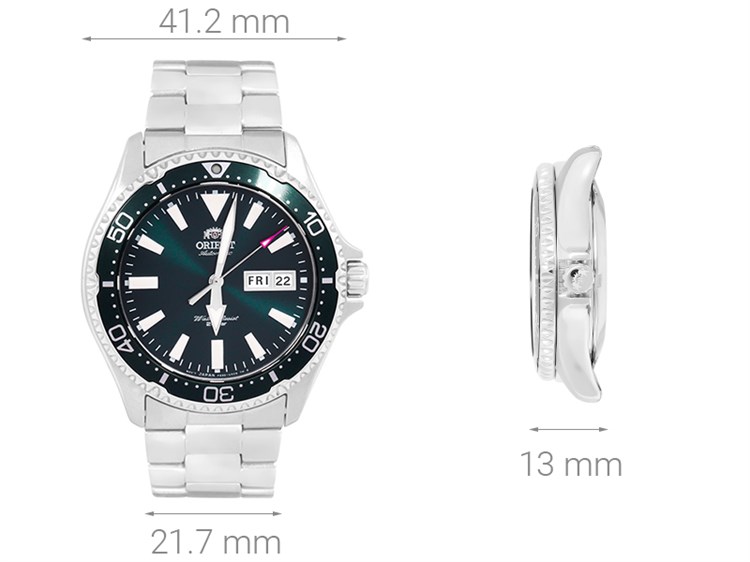Đồng hồ ORIENT Mako 41.2 mm Nam RA-AA0004E19B Màu Bạc