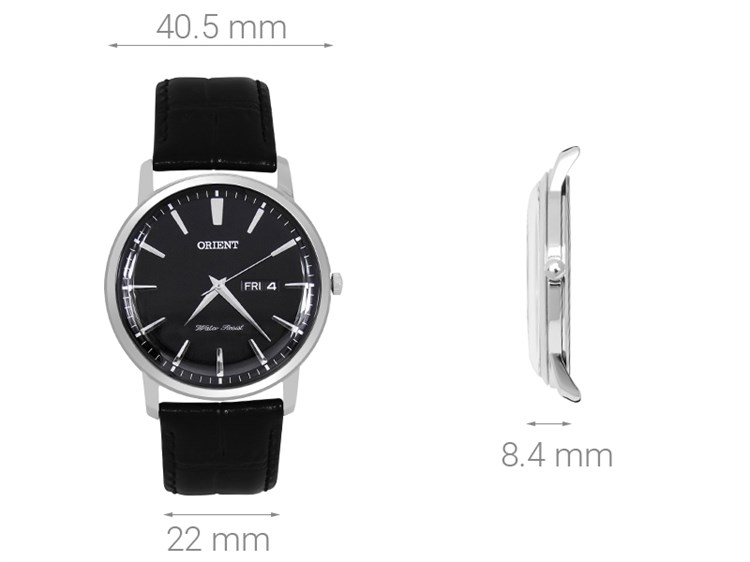 Đồng hồ ORIENT 40.5 mm Nam FUG1R002B6 Màu Đen