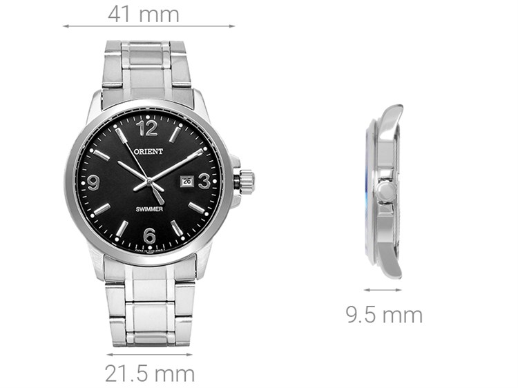Đồng hồ ORIENT 41 mm Nam SUNE5005B0 Màu Bạc