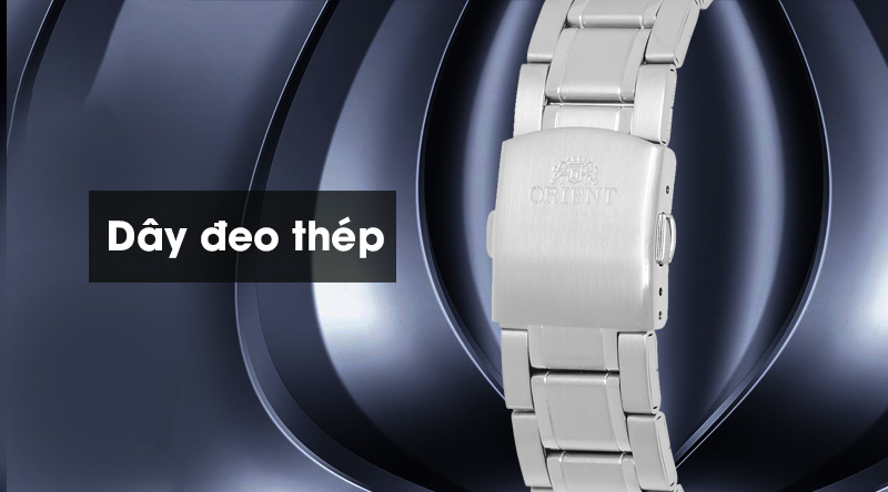 Đồng hồ nam Orient SUNE5005B0 có dây đeo chắc chắn