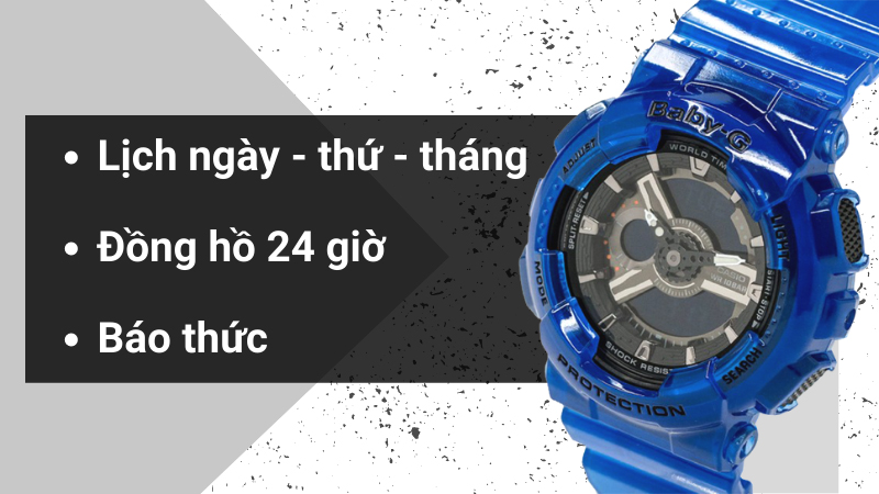 Đồng Hồ Nữ Baby-G Ba-110Cr-2Adr, Chính Hãng, Giá Rẻ, Mẫu Mã Mới