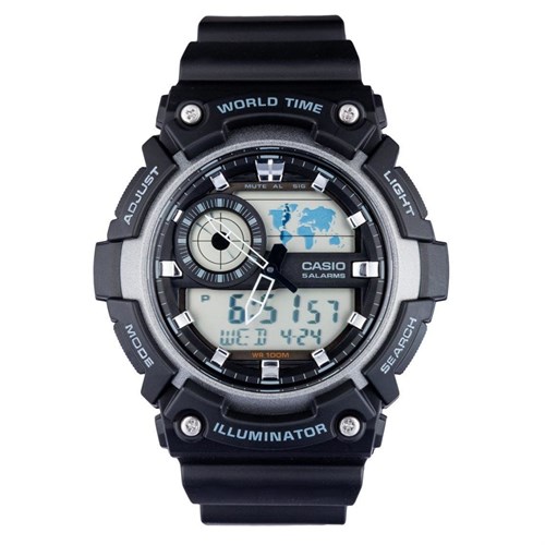 Đồng hồ Nam Casio AEQ-200W-1AVDF Màu Đen
