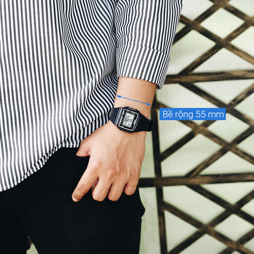Đồng hồ CASIO 41 mm Nam W-215H-2AVDF