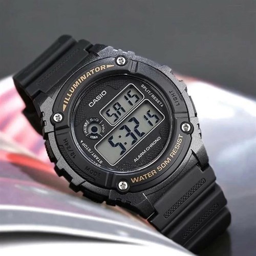 Đồng hồ Nam Casio W-216H-1BVDF Màu Đen