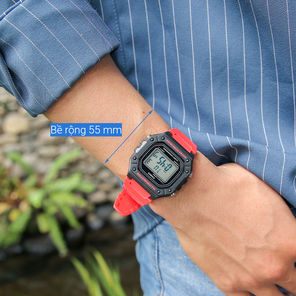 Đồng hồ CASIO 43 mm Nam W-218H-4BVDF