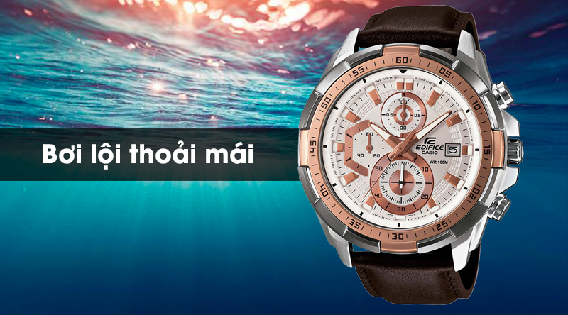 Đồng hồ nam Edifice Casio EFR-539L-7AVUDF đeo được khi tắm, bơi lội với độ chống nước 10 ATM Đồng hồ nam Edifice Casio EFR-539L-7AVUDF đeo được khi tắm, bơi lội với độ chống nước 10 ATM