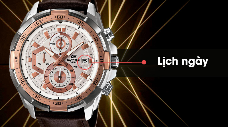 Đồng hồ nam Edifice Casio EFR-539L-7AVUDF có mặt phụ hiển thị thông tin lịch ngày Đồng hồ nam Edifice Casio EFR-539L-7AVUDF có mặt phụ hiển thị thông tin lịch ngày