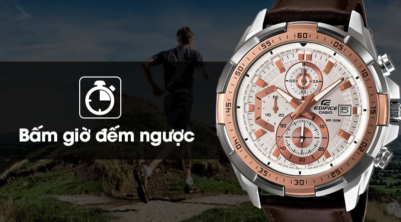 Đồng hồ nam Edifice Casio EFR-539L-7AVUDF có chức năng bấm giờ đếm ngược Đồng hồ nam Edifice Casio EFR-539L-7AVUDF có chức năng bấm giờ đếm ngược