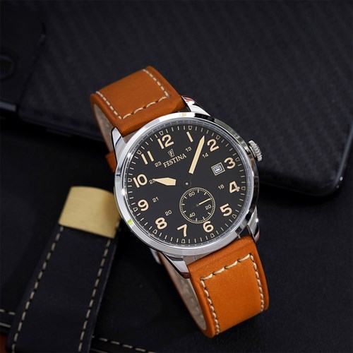 Đồng hồ FESTINA 41.5 mm Nam F20347/6 Màu Nâu