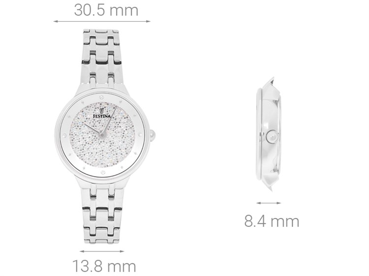 Đồng hồ FESTINA 30.5 mm Nữ F20382/1 Màu Bạc