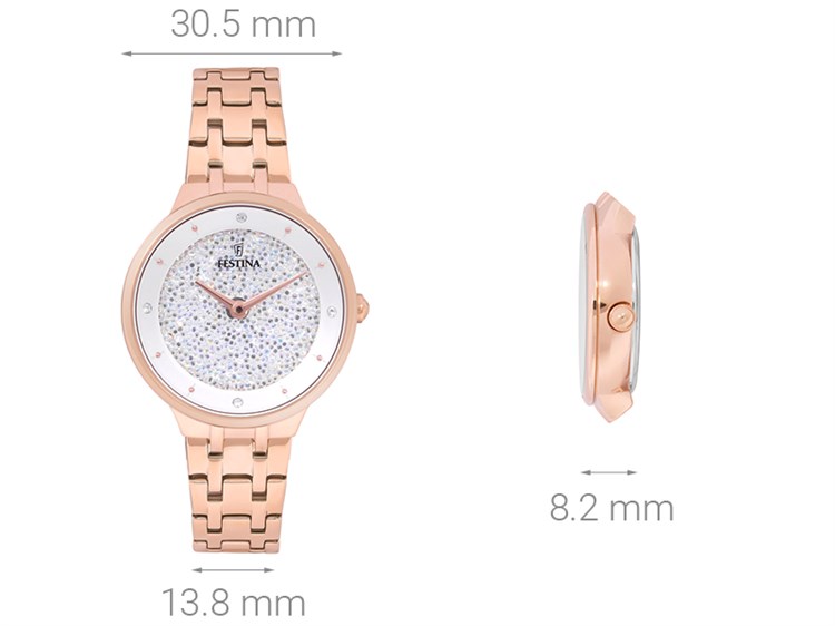 Đồng hồ FESTINA 30.5 mm Nữ F20384/1 Màu Vàng Hồng