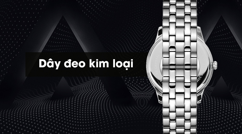 Đồng hồ nam SR Watch SG7332.1102 có dây đeo kim loại bền bỉ, chống ăn mòn