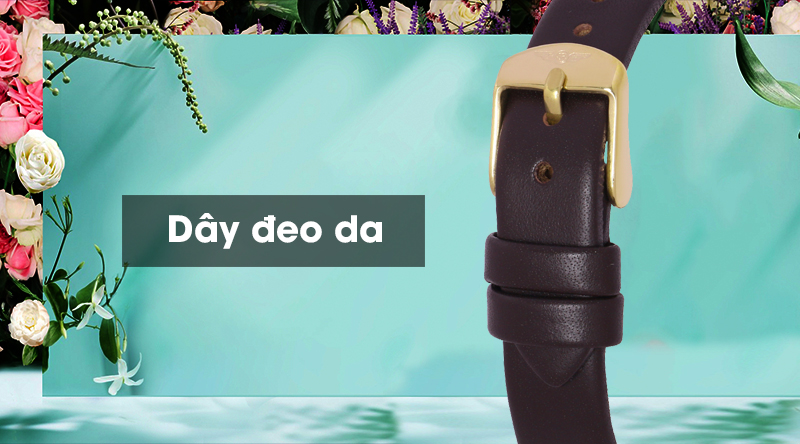 Đồng hồ nữ SR Watch SL7542.6103 có dây đeo mềm, nhẹ